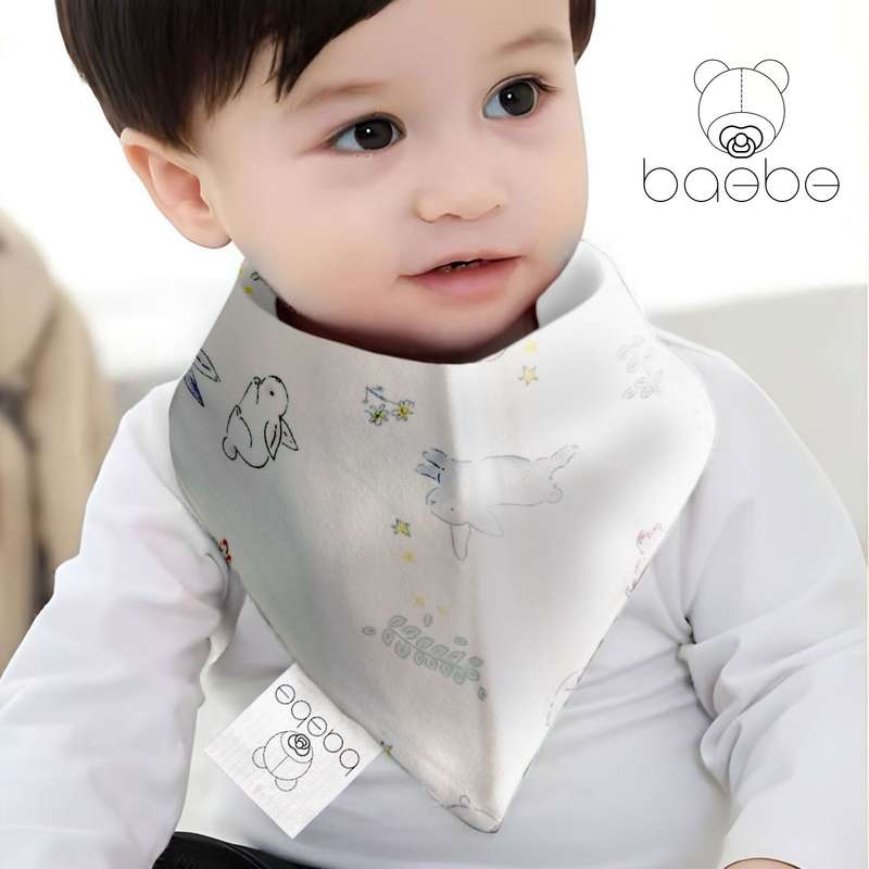 baebe - 2pcs Triangle Cotton Bib