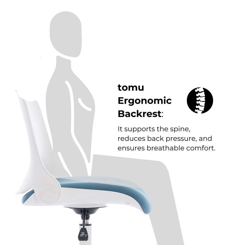 tomu Furniture - Foldable Ergonomic Office Chair