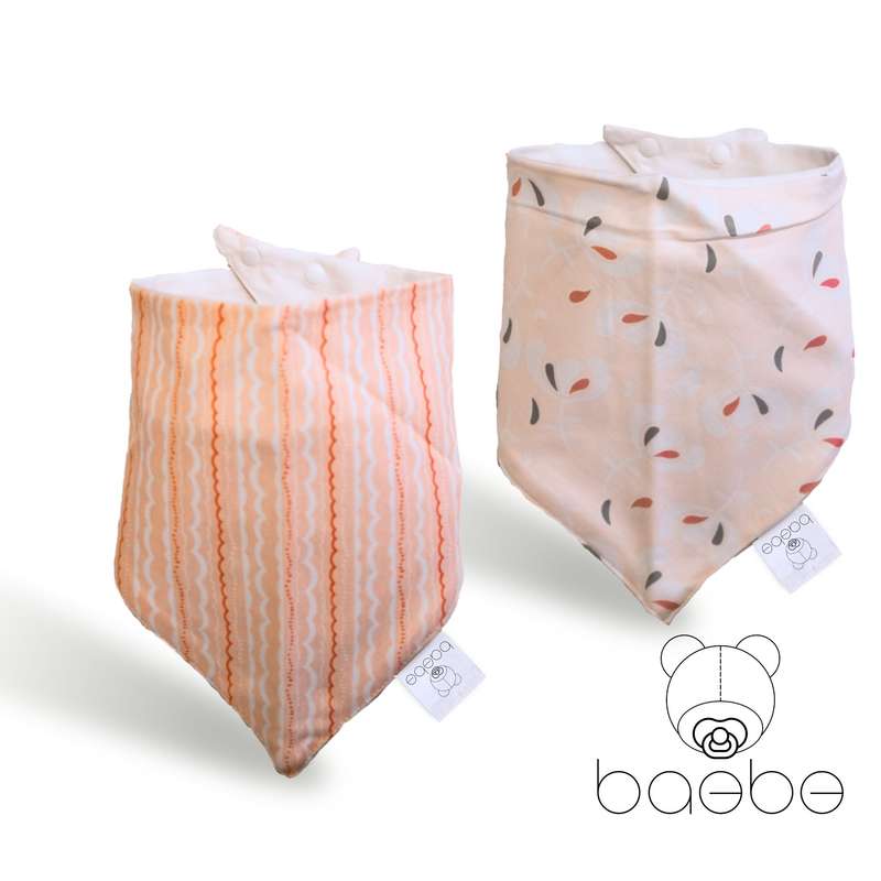 baebe - 2pcs Triangle Cotton Bib
