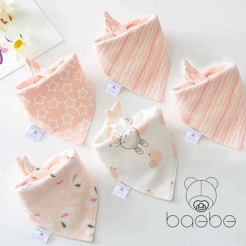 baebe - 2pcs Triangle Cotton Bib