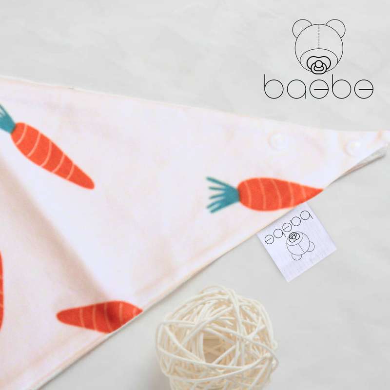 baebe - 2pcs Triangle Cotton Bib