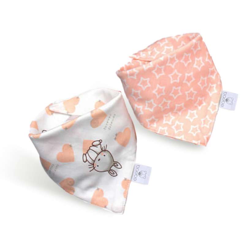 baebe - 2pcs Triangle Cotton Bib