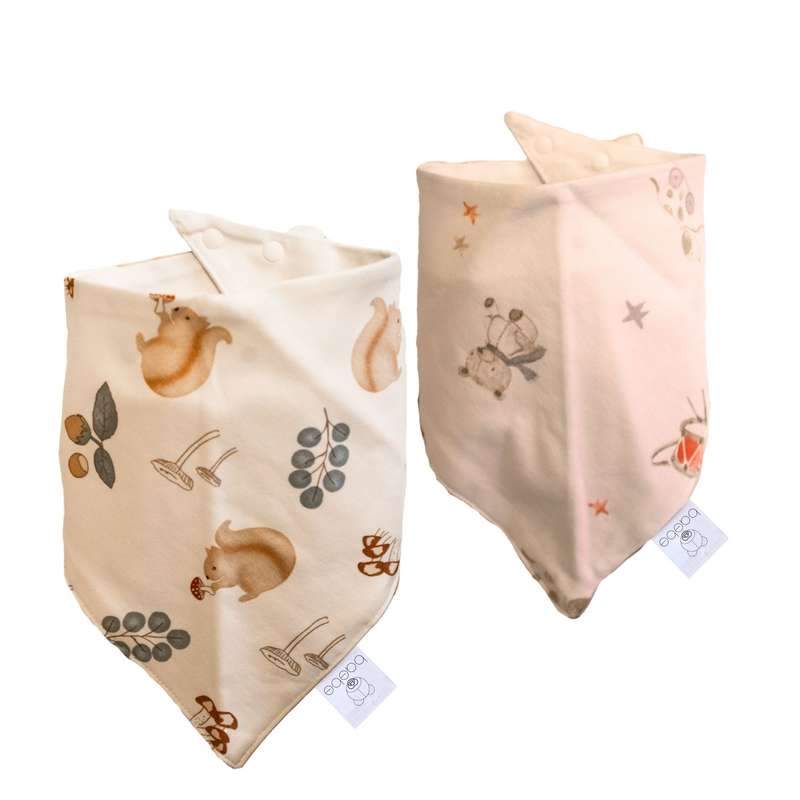 baebe - 2pcs Triangle Cotton Bib
