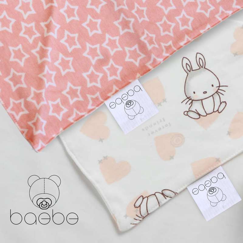 baebe - 2pcs Triangle Cotton Bib