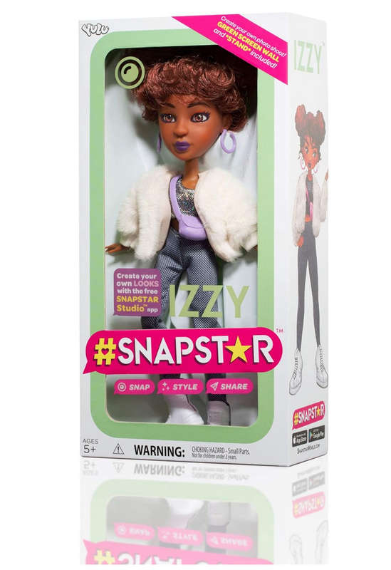 STAPSTAR Poseable Dolls - Izzy - Create Your Own Looks with The Free Snapstar Studio App