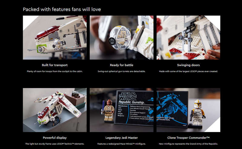 Lego 75309 Star Wars Republic Gunship UCS (Discontinued by Manufacturer 2021) Collector's Grail
