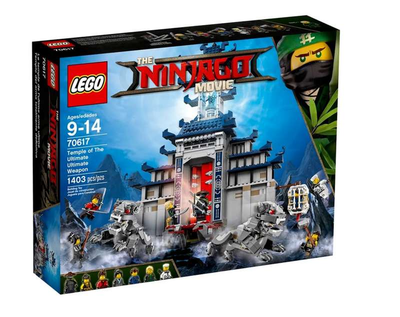 LEGO 70617 Ninjago Movie Temple Ultimate Ultimate Weapon(Discontinued by Manufacturer 2017)Very Rare