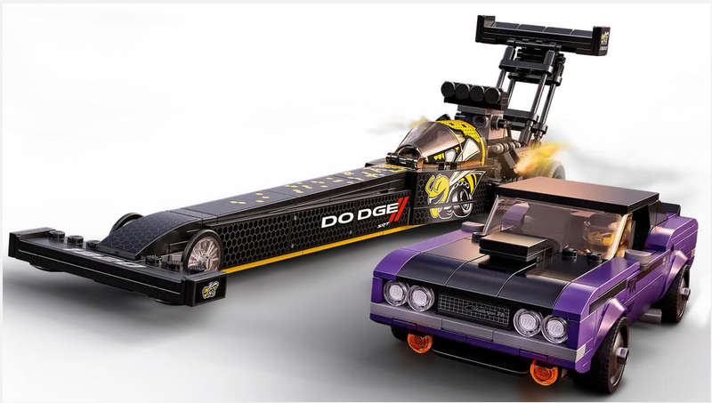 LEGO 76904 Speed Champions Mopar Dodge SRT Top Fuel Dragster& 1970 Dodge Challenger Ultra-rare find