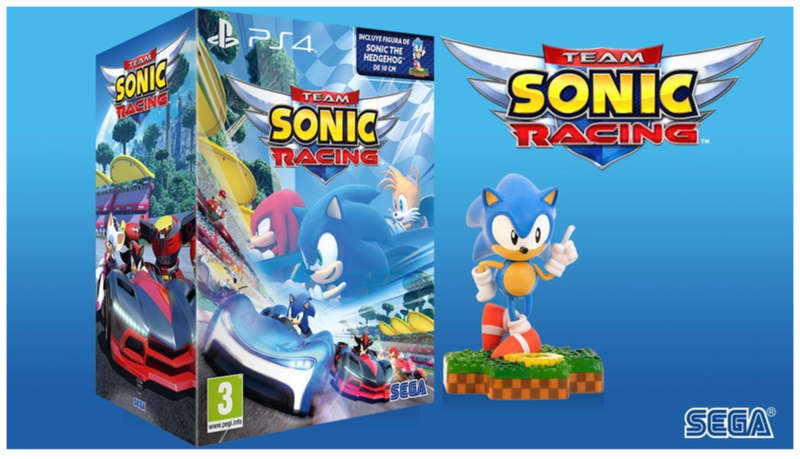 Team Sonic Racing & Sonic Totaku Figurine Gift Pack (PS4)Collectors Edition (Collectors Grail)