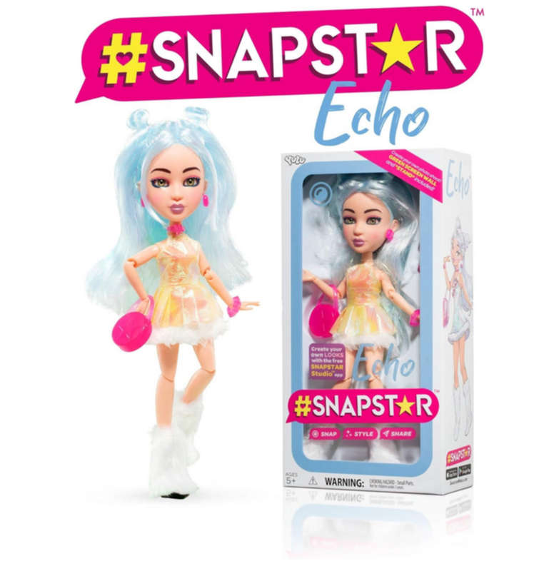 STAPSTAR Poseable Dolls - Echo - Create Your Own Looks with The Free Snapstar Studio App