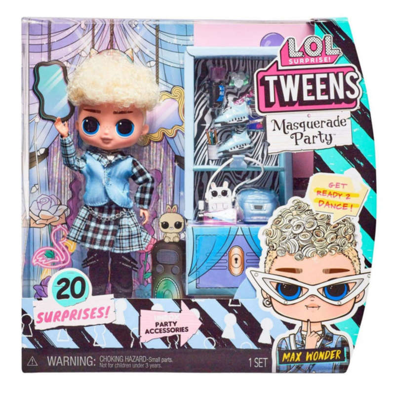 LOL Surprise Tweens Masquerade Party Max Wonder Fashion Doll with 20 Surprises Accessories