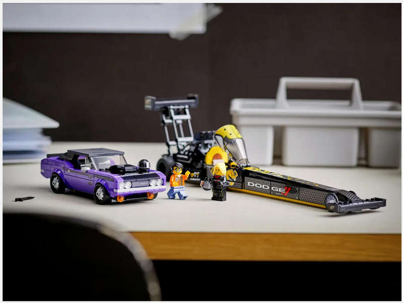 LEGO 76904 Speed Champions Mopar Dodge SRT Top Fuel Dragster& 1970 Dodge Challenger Ultra-rare find