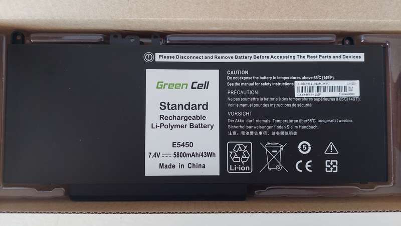 DELL NOTEBOOK BATTERY REPLACEMENT E5450 7.4v 43Wh (Brand new)