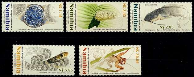 Namibia 2002-3 Rivers, AIDs Awareness & Biological Discoveries sets, VF UM