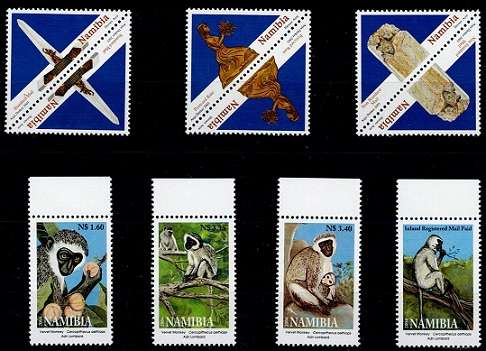 Namibia 2003-4 Heroes, Vervet Monkeys & Bees sets, VF UM