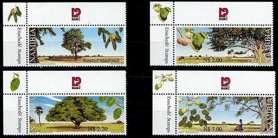 Namibia 2000-02 Trees, Civil Aviation & Birds sets, VF UM