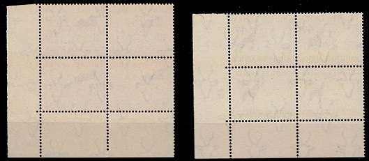 SWA 1954 Definitive 1d-4d Cyl Blks (Wmk Springbok Head) VF UM