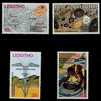 Lesotho 1973 Intl Kimberlite Conference set VF UM