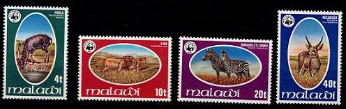 Malawi 1978 Endangered Species set VF UM