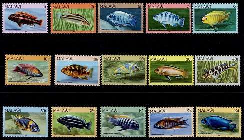 Malawi 1984 Fish Definitive set complete, VF UM