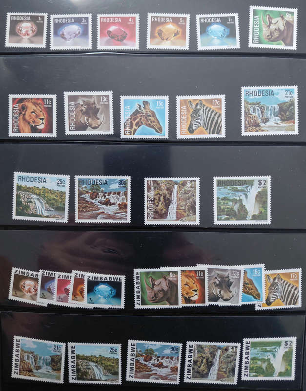 Rhodesian/Zimbabwe MNH x2sets