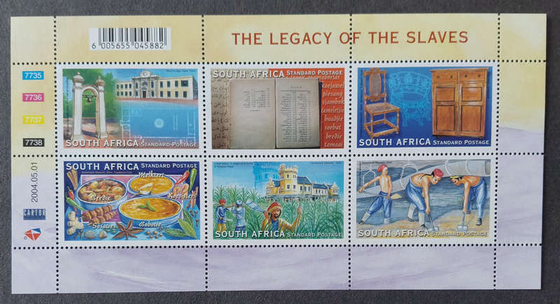 2004 Legacy of the Slaves MNH mini sheet