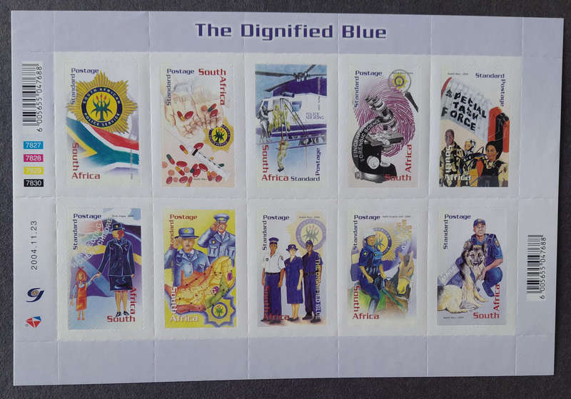 2004 Dignified Blue MNH minisheet