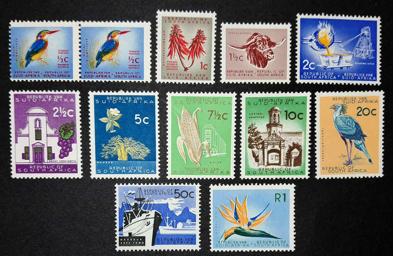 RSA Definitives not checked for wmk but noted on R1 RSA wmk MNH