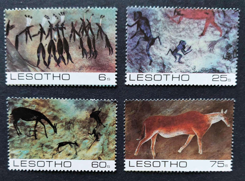 1983 Lesotho MNH set of Rock Art  stamps