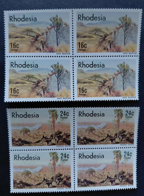 Rhodesian lot of  MNH/LMM sets