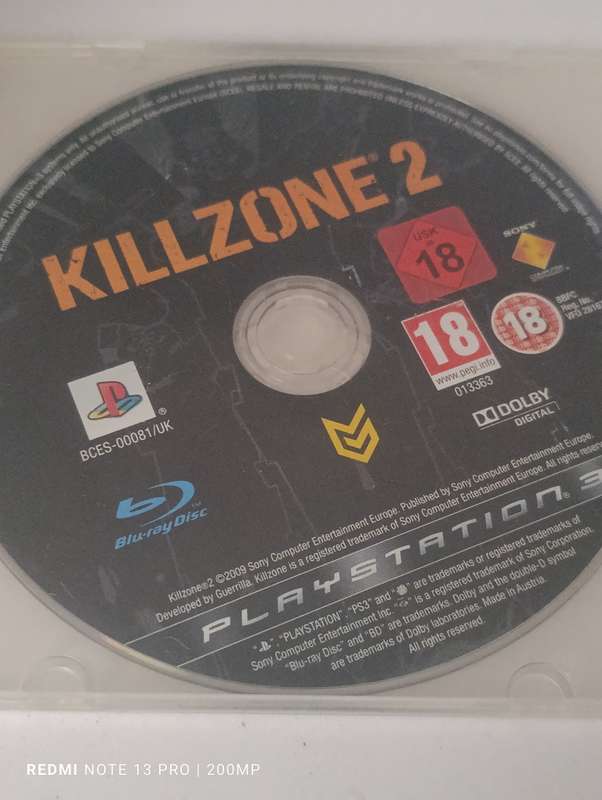 Ps3 Killzone 2 - Disc only