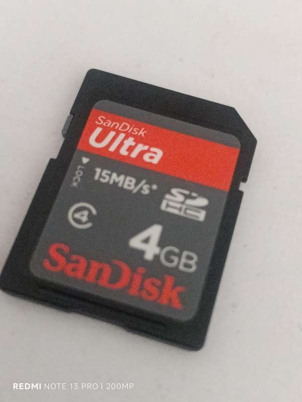 SanDisk Ultra 4GB 15mb/s SDHC
