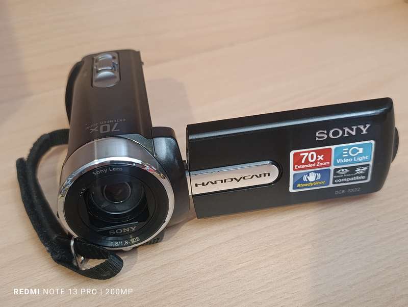Sony CyberShot DCR SX22E Camcorder - 60x Zoom