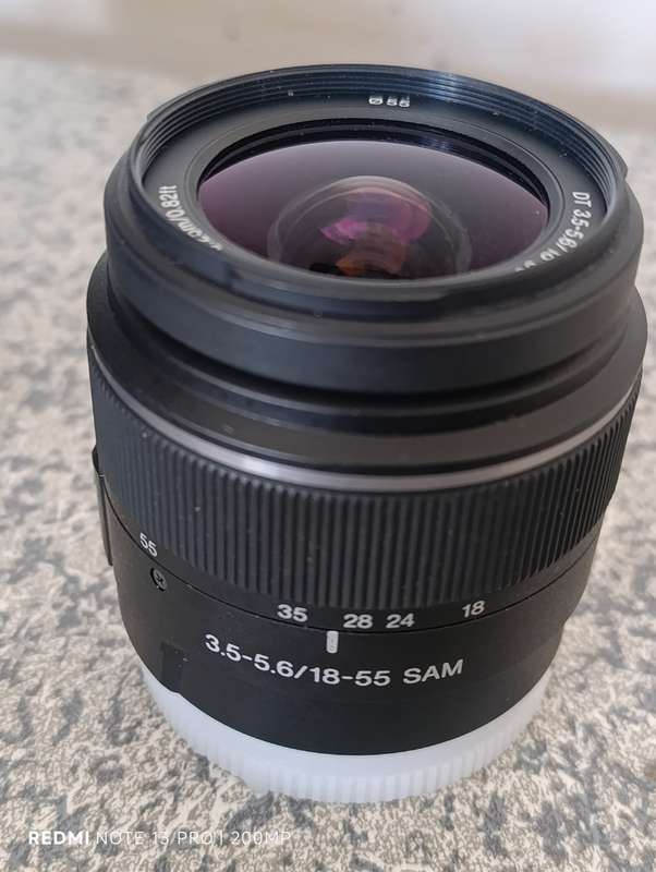 Sony A58 + 18-55mm lens + 55-200mm lens