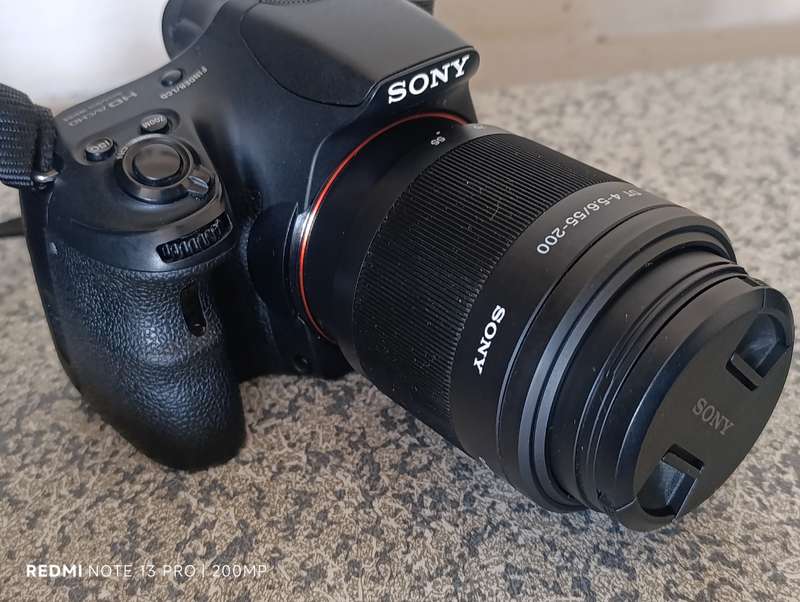 Sony A58 + 18-55mm lens + 55-200mm lens