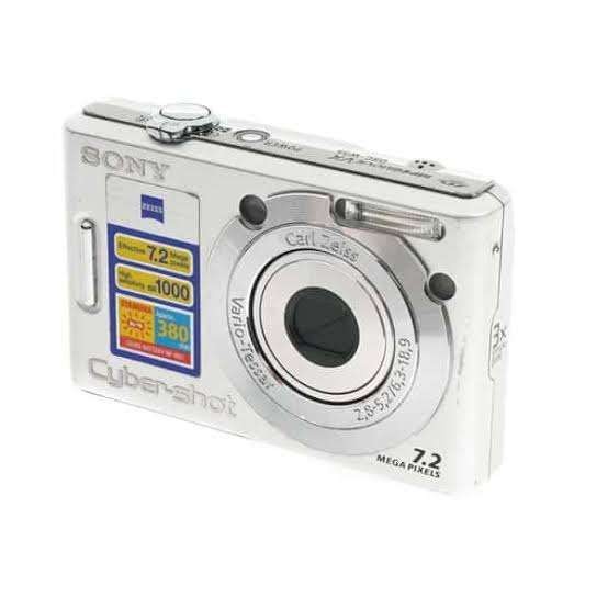 Sony Cyber-Shot DSC-W35 - 7.2MP - 3x Zoom - Digital Camera (NO CHARGER)
