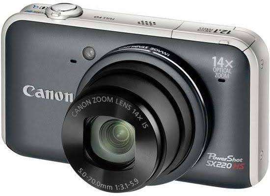 Canon PowerShot SX220HS - 12.1MP - 14x Zoom - Digital Camera