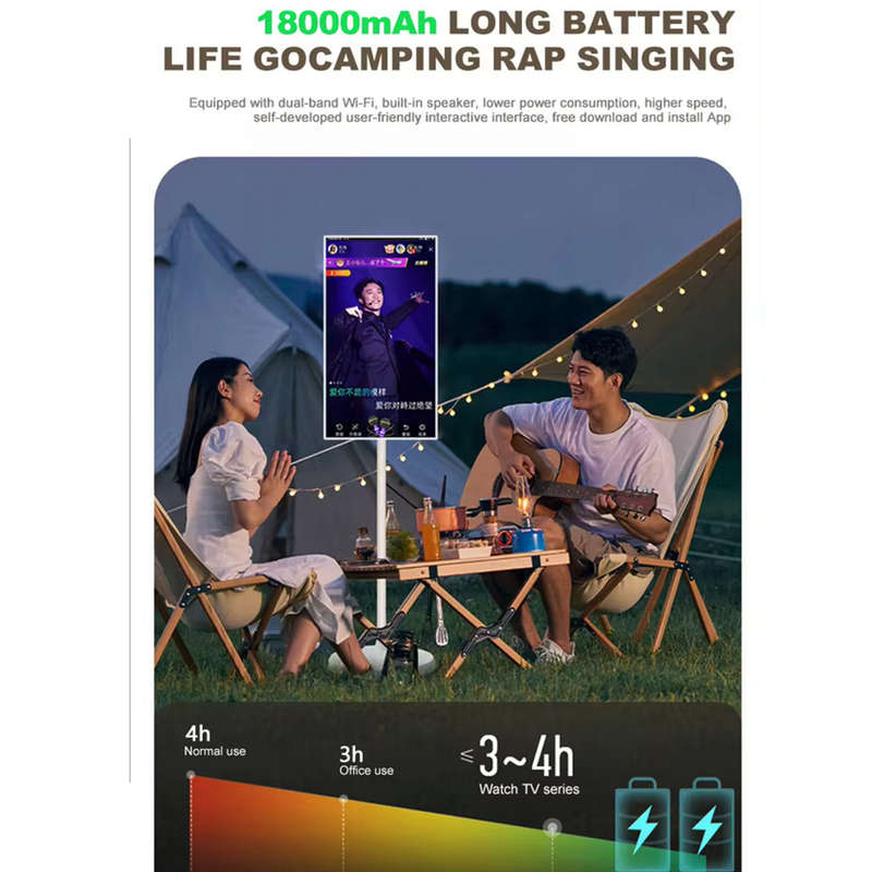 Ulive 21,5-inch Portable Smart TV, Touch Screen UHD Monitor