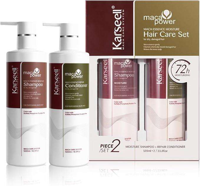 Karseell Collagen Hair Treatment Repair Conditioning, Shampoo and Conditioner Set 500ml+500ml