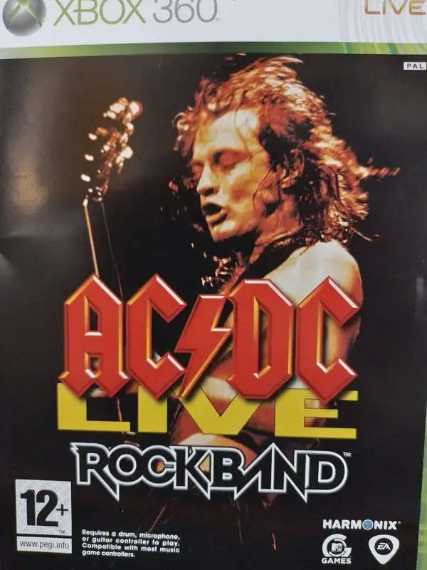 ACDC Live Rockband Xbox 360