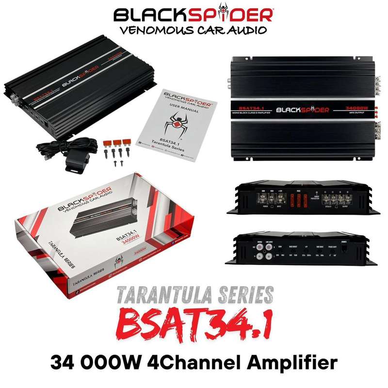 BlackSpider BSAT34.1 34000W Mono Block Amplifier