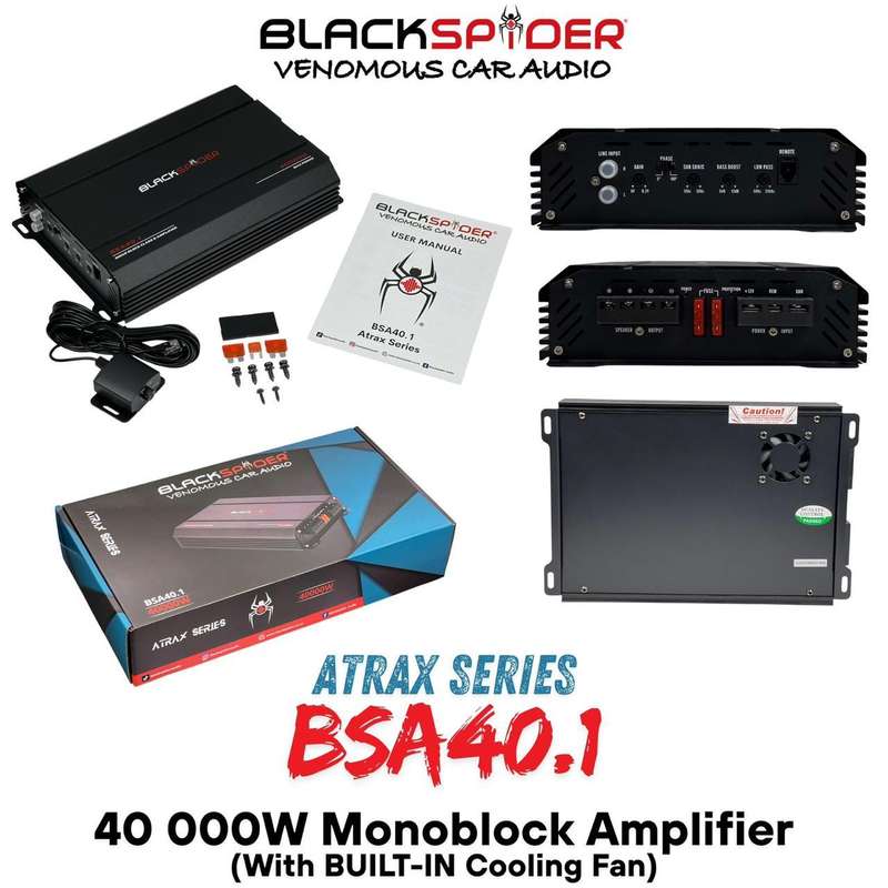 BlackSpider BSA40.1 40000W Mono Block Amplifier