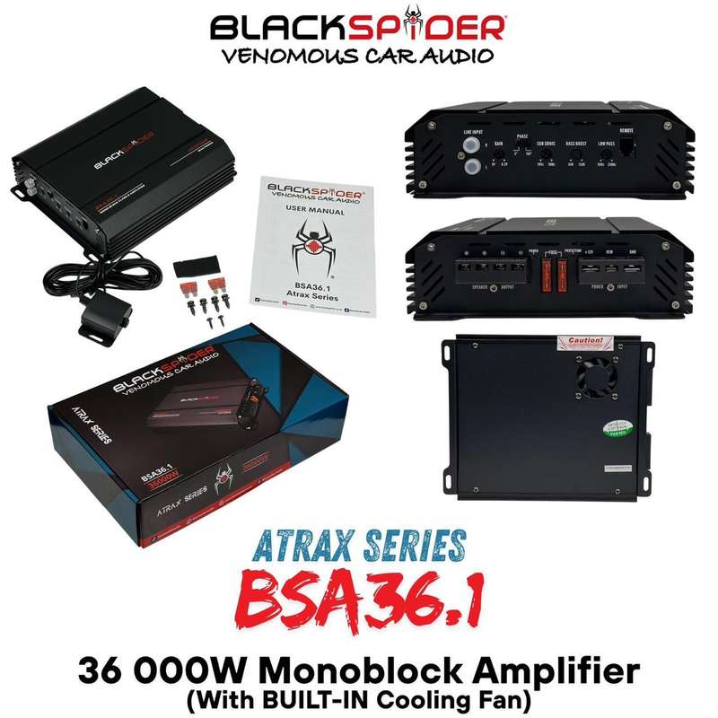 BlackSpider BSA36.1 36000W Mono Block Amplifier