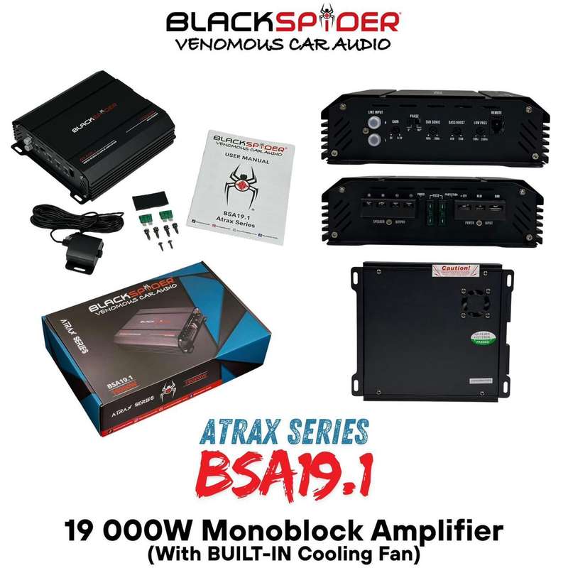 BlackSpider BSA19.1 19000W Mono Block Amplifier