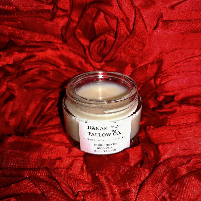 Danae Tallow Co's Purified & Rendered 50ml Plain & Potent Beef Tallow Balm