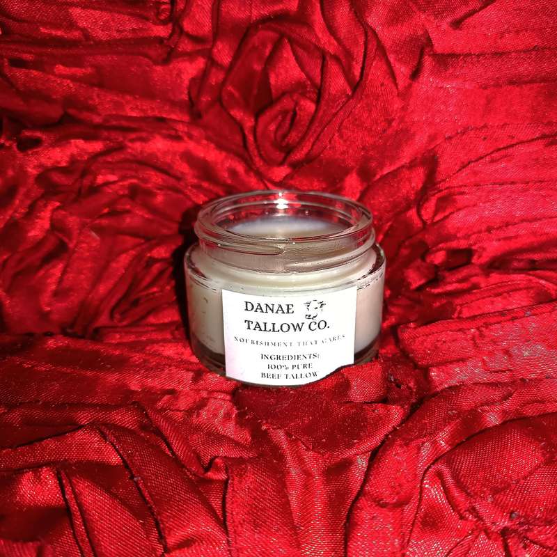 Danae Tallow Co's Purified & Rendered 50ml Plain & Potent Beef Tallow Balm