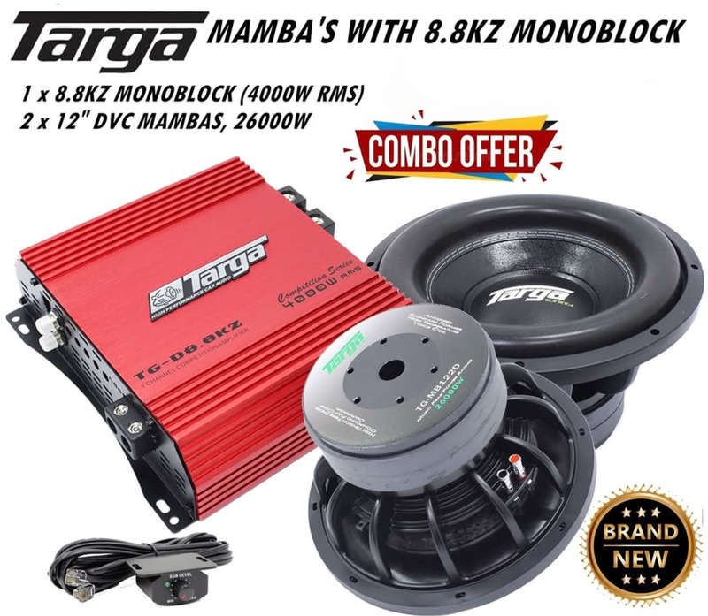 Targa MAMBA'S WITH 8.8KZ Monoblock Combo