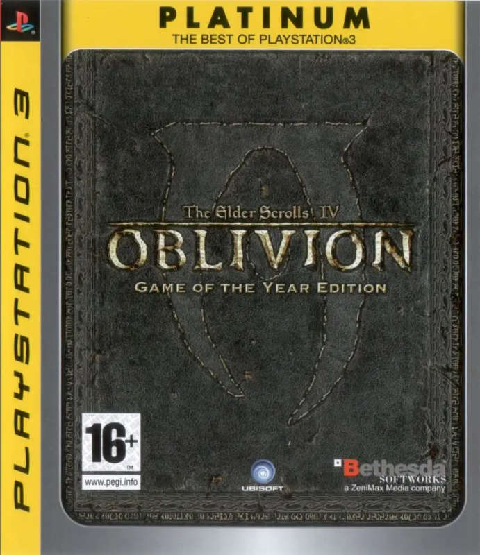 The Elder Scrolls IV Oblivion Game Of The Year Edition Platinum PS3