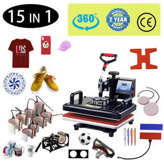 15 In 1 Heat Press Machine,Sublimation Printer/Heat Transfer Machine
