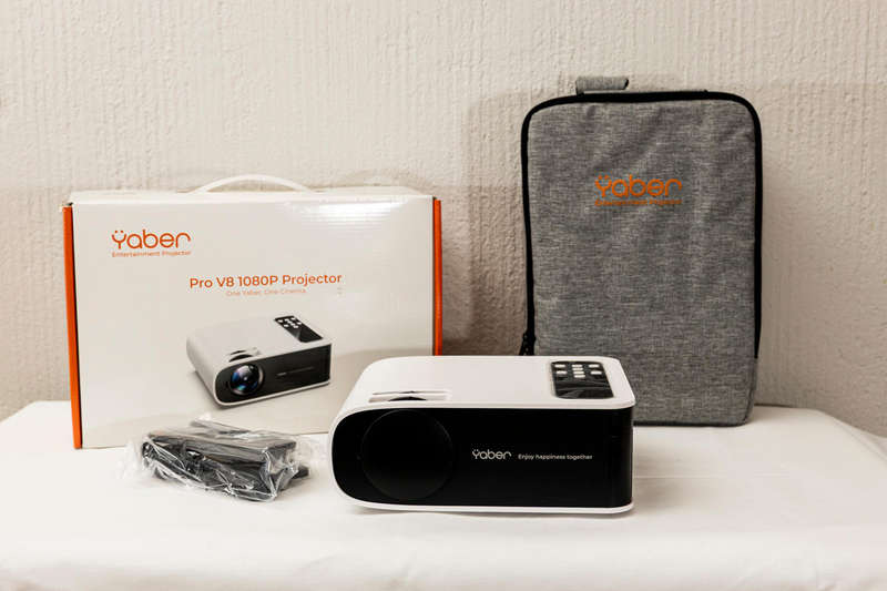 NEW!! YABER Bluetooth 5.0 Pro V8 1080P Native Projector Wifi 6
